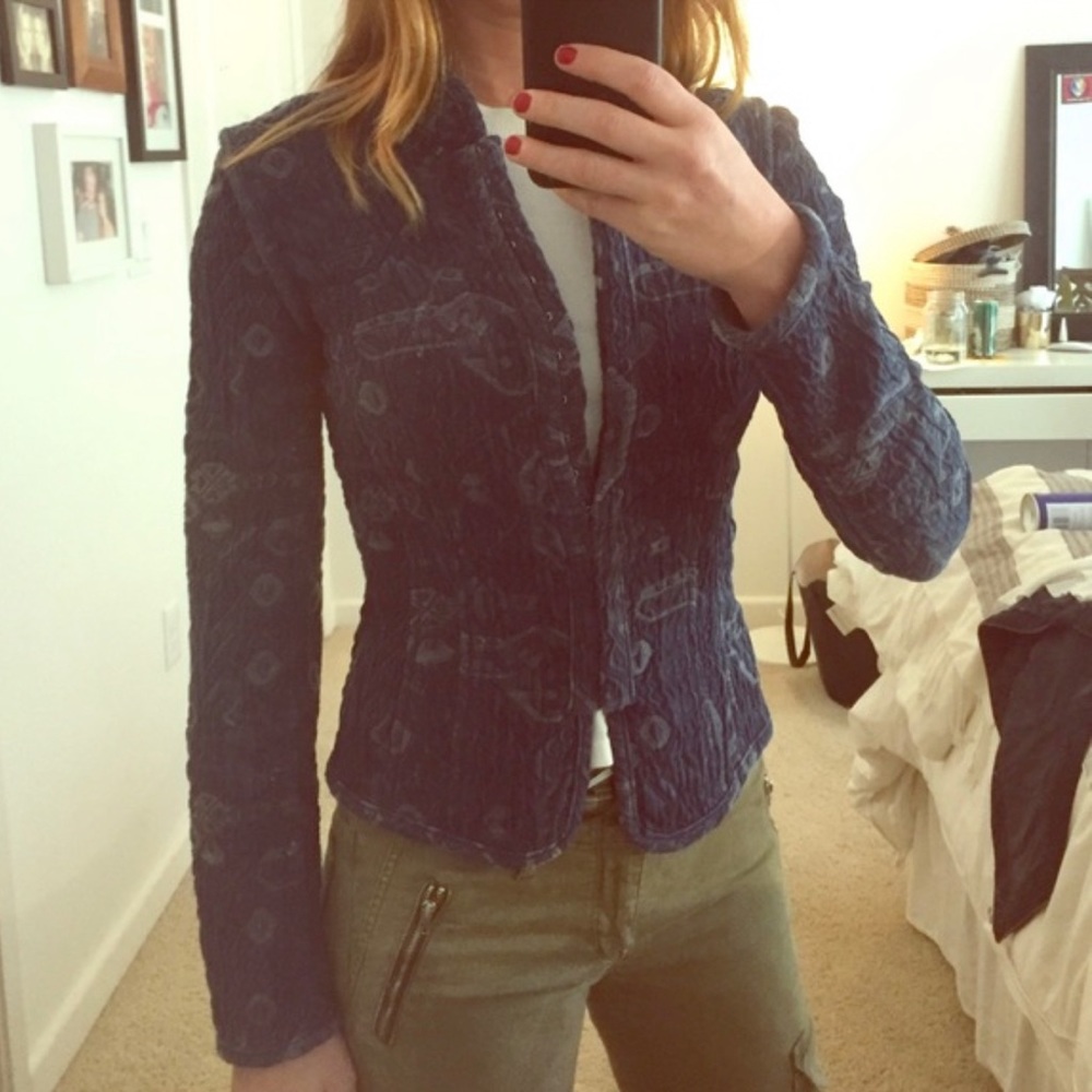Zara Denim Blazer / Jacket EUC